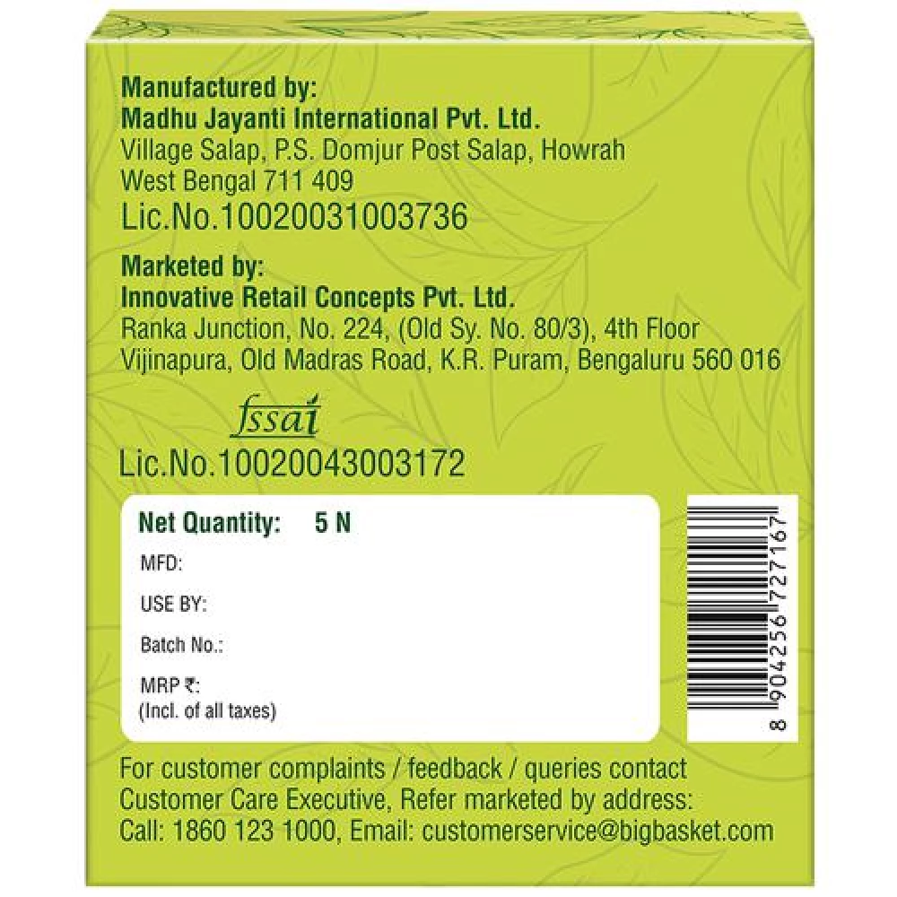 Emperia Green Tea - With Plain, 6.7 g (5 Tea Bags x 1.34 g Each)-2.webp